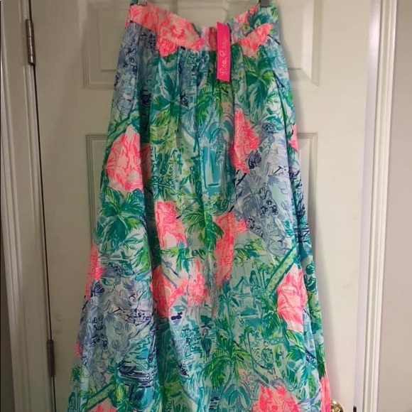 Lilly pulitzer bobbi maxi skirt Clearance